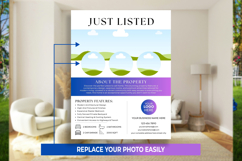 Just Listed Real Estate Flyer, Canva Editable Open House Sig Product Image 2