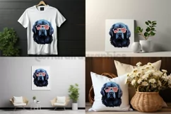 Foundland Dog | Patriotic Clipart | 4th of July Product Image 2