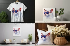 Turkish Van Cat| Patriotic Clipart | 4th of July Product Image 2