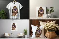 Funny Red tailed| Patriotic Clipart | 4th of July Product Image 2