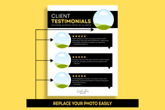 Client Testimonial Template Canva, Customer Review Design Product Image 2