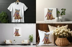 Funny Cougar | Patriotic Clipart | 4th of July Product Image 2