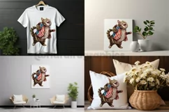 Laughing Cat | Patriotic Clipart | 4th of July Product Image 2