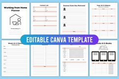 Editable Working From Home Planner Canva Product Image 2