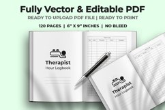 Therapist Hour Logbook KDP Interior Product Image 1