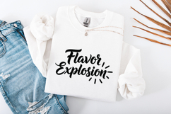 Flavor Explosion Hand Drawn Typography SVG &amp; Sublimation PNG Product Image 3