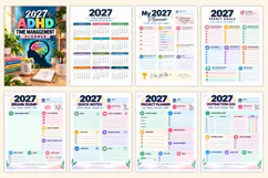 2027 ADHD Time Management Planner Kdp interiors Product Image 2