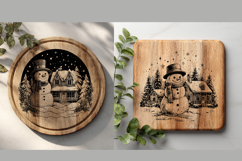 Snowman SVG | Winter Laser Engraving Design Product Image 2