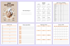2026 Skin Care Routine Canva Template Product Image 2