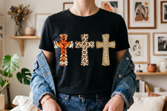 Animal Print Cross Trio Christian PNG Product Image 2