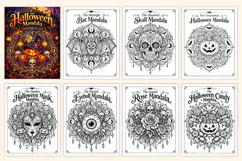 Halloween Mandala Coloring Pages for Adults Product Image 2