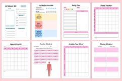 Anxiety &amp; Depression Journal Canva Interior Product Image 2