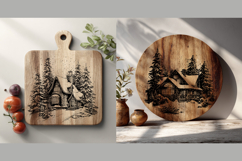 Cottagecore Cutting Board 3D Illusion Laser Engraving File, Product Image 2