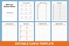 Editable 2024 Craft Business Planner Canva Template Product Image 2