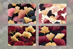 Burgundy Gold Ginko Cutting Board Design - 04 Variations Product Image 2