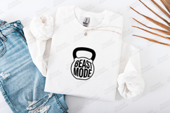 Beast Mode Kettlebell Fitness Gym SVG Design Product Image 2