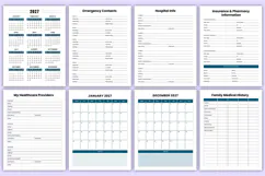 2027 Health Records & Medical Workbook | Medical History Product Image 2