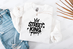 Street King SVG PNG JPG Urban Graffiti Crown Streetwear Art Product Image 2