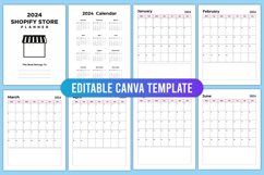 Editable 2024 Shopify Store Planner Canva Interior Product Image 2