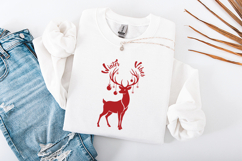 Winter Vibes Reindeer SVG - Festive Christmas Deer Graphic Product Image 3