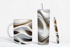 White 3D Hole Digital Paper Product Image 2