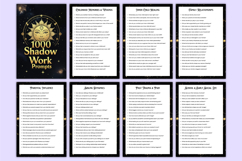 1000 Shadow Work Prompts Canva Template Product Image 3
