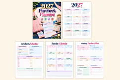 2027 Paycheck Planning Workbook Kdp interiors Product Image 2