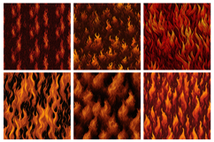 Fire Flames Texture Seamless Pattern and Digital Paper Product Image 2