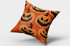Halloween Scary Pumpkin Seamless Pattern and Digital Paper Product Image 2