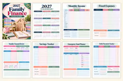 2027 Family Finance Workbook Kdp interiors Product Image 2