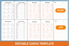 Editable 53 Week 2024 Weekly Planner Canva Product Image 2