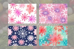 Watercolor Snowflakes Cutting Board Design - 04 Variations Product Image 2