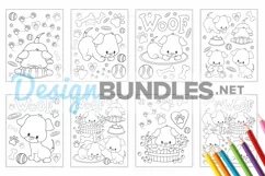 Puppy Dog Coloring Pages - 8 jpg / pdf items Product Image 2