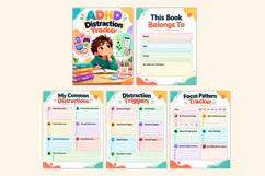 ADHD Distraction Tracker Kdp interiors Product Image 2
