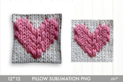 Crochet Pink Pillow Sublimation PNG Product Image 1