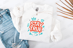 Stay True Graffiti SVG PNG JPG Urban Street Drip Lettering Product Image 2