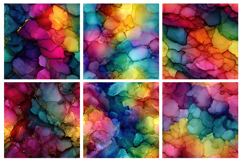 Rainbow Alcohol Ink Seamless Pattern and Digital Paper Product Image 2