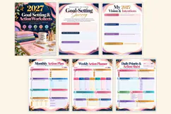 2027 Goal Setting & Action Worksheets Product Image 2