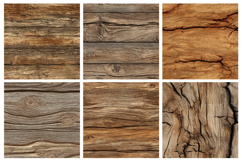 Natural Wood Texture Seamless Pattern and Digital Paper Product Image 2