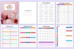 2026 Dated Weekly Organizer Canva Interiors Product Image 2