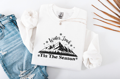 Winter Track Tis The Season Mountain SVG Holiday Product Image 3