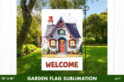 Spring Garden Flag PNG, Welcome Garden Flag PNG Product Image 1