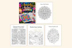 Anxiety Relief Coloring Pages for Adults Product Image 2