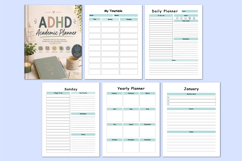 ADHD Academic Planner Canva templates Product Image 2