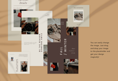 Minimalist Beauty Instagram Post &amp; Story PSD Product Image 3
