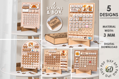 Perpetual Calendars Bundle Laser Cut . Wooden Calendar SVG Product Image 1