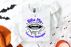Vampire Teeth SVG - Bite Me Forever Midnight Halloween File Product Image 2