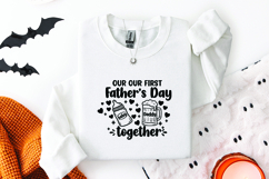 First Father's Day SVG - Together Baby Bottle Beer Cut File Product Image 2