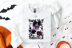Haunted Life SVG - Gothic Halloween Skull Roses Ghost File Product Image 3