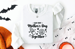 First Mother's Day SVG - Together Baby Bottle Donut Cut File Product Image 2